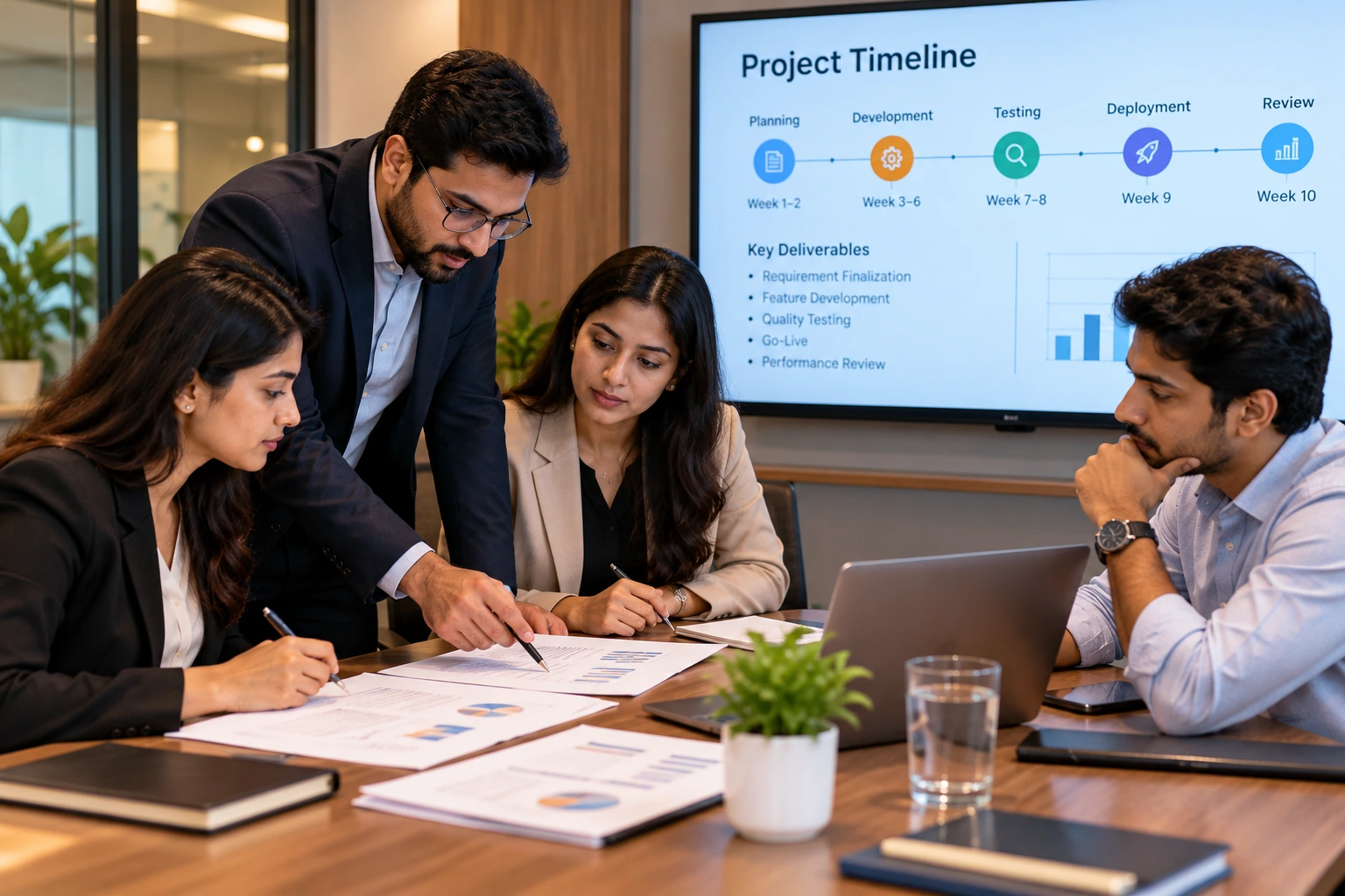 Collaborative Project Timeline Meeting