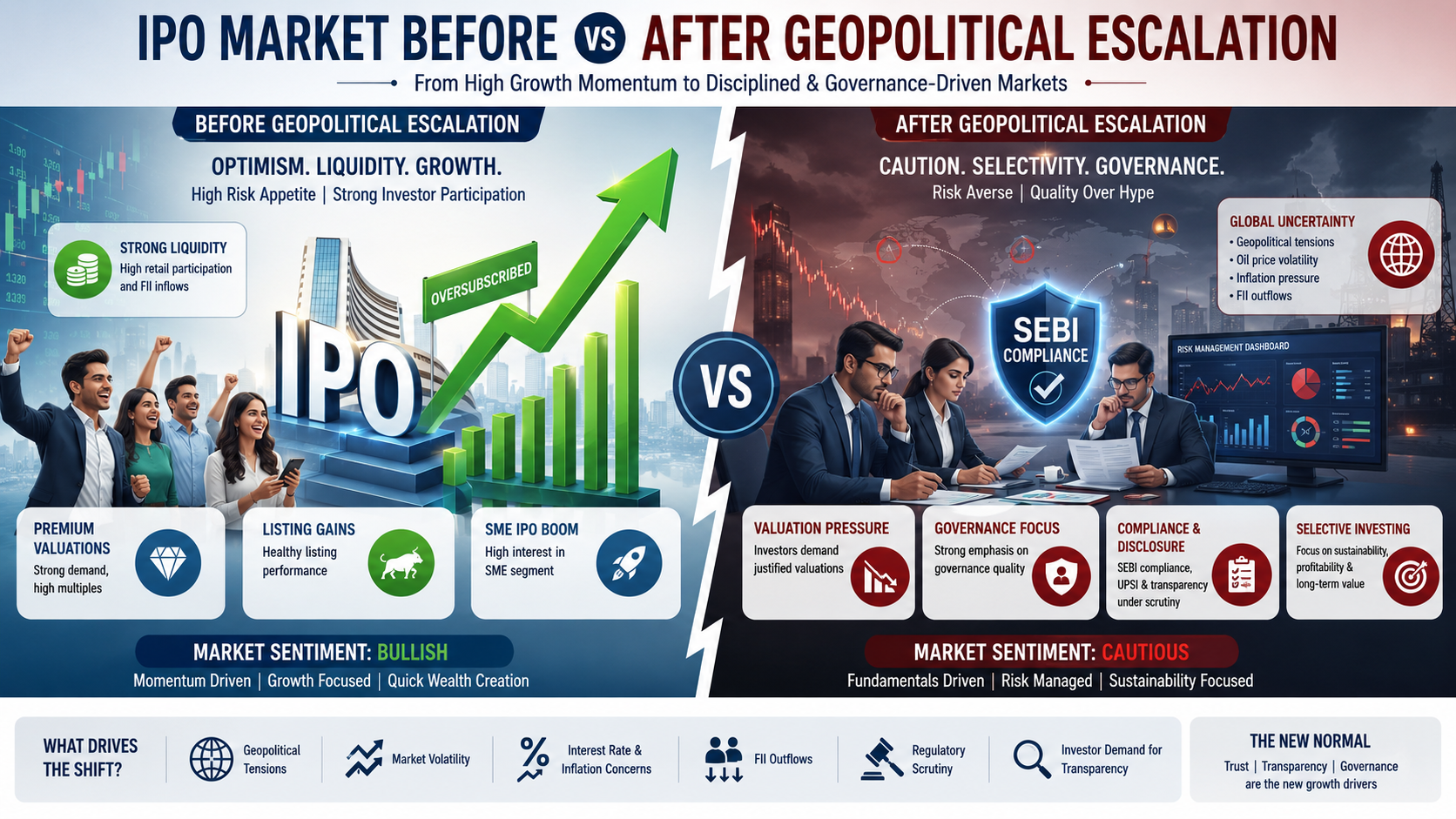 IPO market Before and after geo political escalations
