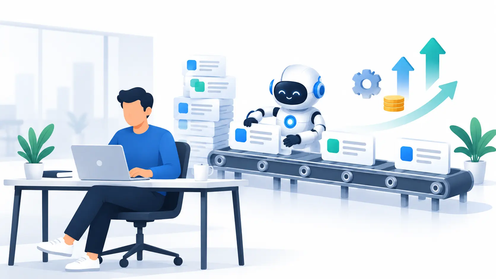 Human and Robot Boosting Productivity